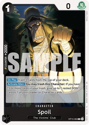 Spoil (OP15-083)  -  Common