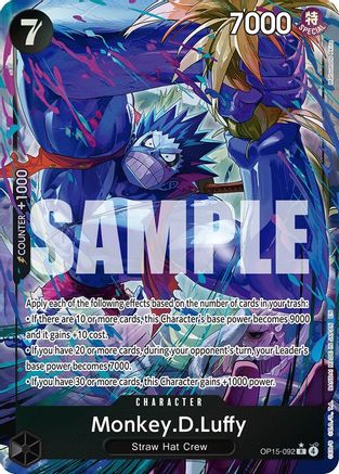 Monkey.D.Luffy (OP15-092) (Illustration Alternative) (OP15-092) - Rare