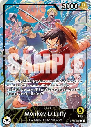 Monkey.D.Luffy (OP15-098) (Illustration alternative) (OP15-098) - Chef de file