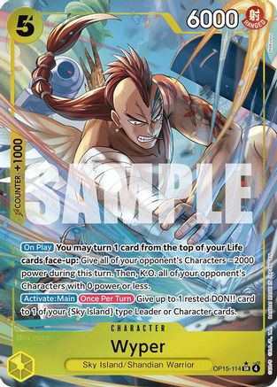 Wyper (Alternate Art) (OP15-114)  -  Super Rare