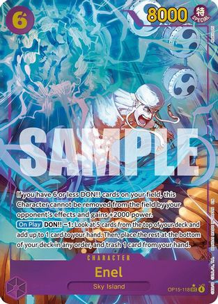 Enel (OP15-118) (Alternate Art) (OP15-118)  -  Secret Rare