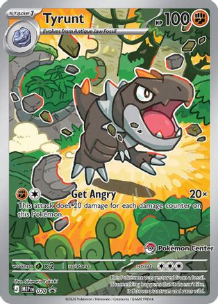 Ptyranidur - 070 (Exclusivité Centre Pokémon) - Promo - Holo