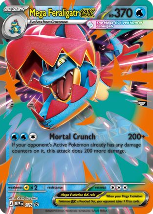 Mega Feraligatr ex - 036 - Promo - Holo