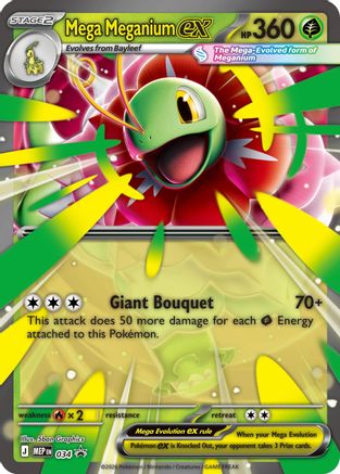 Méga-Méganium ex - 034 - Promo - Holographique