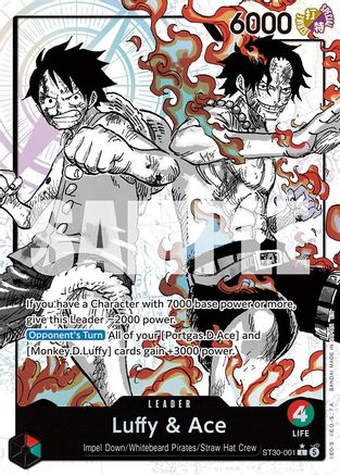 Luffy & Ace (Parallel) (ST30-001)  -  Leader