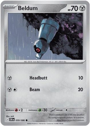 Beldum - 059 - Common - Reverse Holofoil