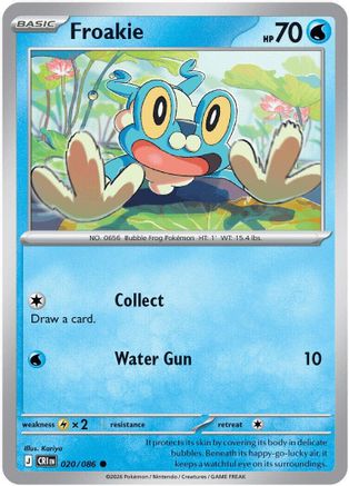 Froakie - 020/086  - Common - Reverse Holofoil