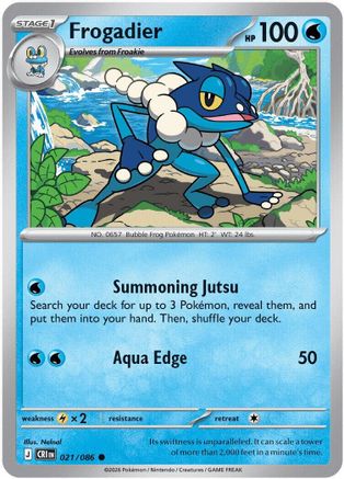 Frogadier - 021/086  - Common - Normal