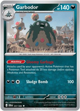 Garbodor - 057 - Uncommon - Reverse Holofoil