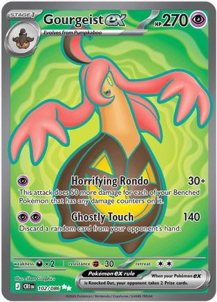 Gourgeist ex - 102/086  - Ultra Rare - Holofoil