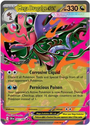 Mega Dragalge ex - 065/086  - Double Rare - Holofoil