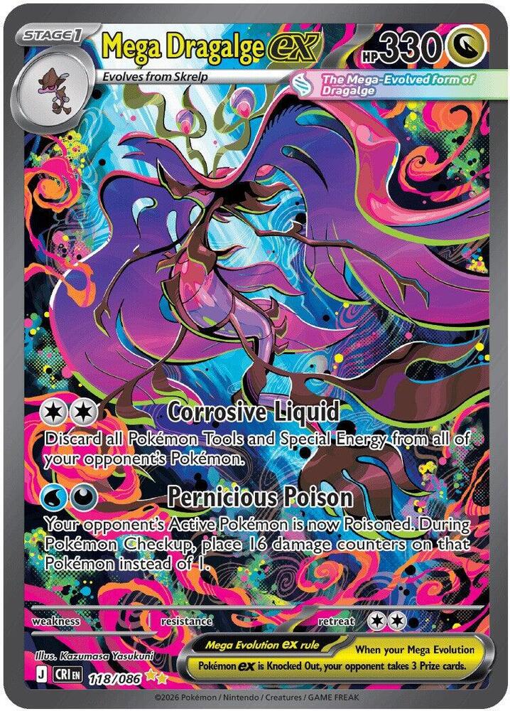 Mega Dragalge ex - 118/086  - Special Illustration Rare - Holofoil
