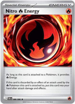 Nitro Fire Energy - 086 - Rare - Holofoil