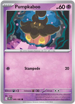 Pumpkaboo - 040 - Common - Reverse Holofoil