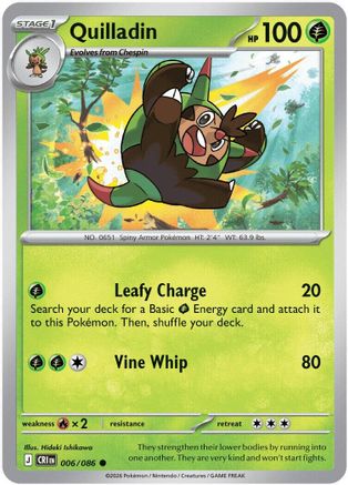 Quilladin - 006 - Common - Reverse Holofoil
