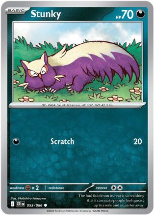 Stunky - 053 - Common - Reverse Holofoil