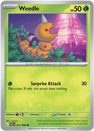 Weedle - 001 - Common - Normal