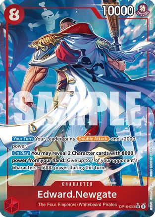 Edward.Newgate (Alternate Art) (OP16-003)  -  Super Rare