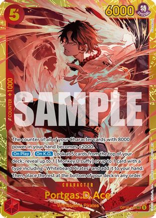 Portgas.D.Ace (118) (OP16-118)  -  Secret Rare