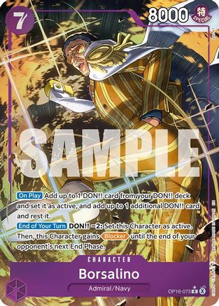 Borsalino (Alternate Art) (OP16-073)  -  Rare
