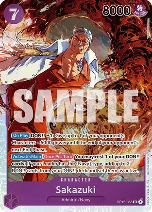 Sakazuki (OP16-065)  -  Super Rare