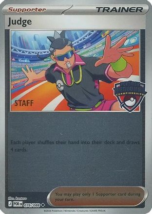Judge - 076/088 (Regional Championships) [Staff]  - Uncommon - Reverse Holofoil