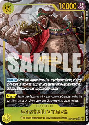 Marshall.D.Teach (119) (Alternate Art) (OP16-119)  -  Secret Rare