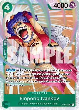 Emporio.Ivankov (026) (OP16-026)  -  Super Rare