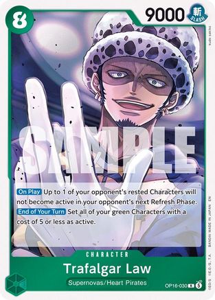 Trafalgar Law (030) (OP16-030)  -  Rare