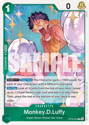 Monkey.D.Luffy (034) (OP16-034)  -  Rare