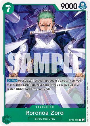 Roronoa Zoro (035) (OP16-035)  -  Common