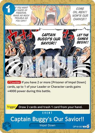 Captain Buggy's Our Savior!! (OP16-057)  -  Common