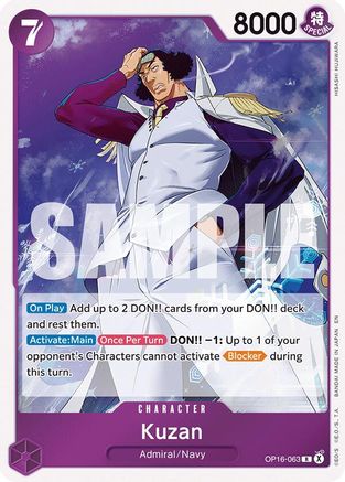 Kuzan (OP16-063)  -  Rare