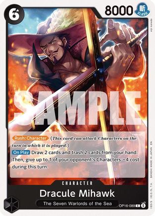 Dracule Mihawk (OP16-089)  -  Common