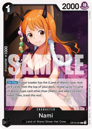 Nami (OP16-091)  -  Rare
