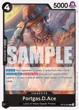 Portgas.D.Ace (094) (OP16-094)  -  Uncommon