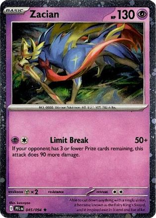 Zacian - 045/094 (Cosmos Holo)  - Rare - Holofoil