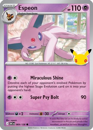 Espeon - 069 - Common - Holofoil