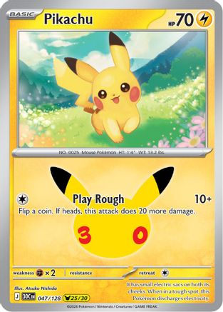 Pikachu - 047/128  - None - Holofoil