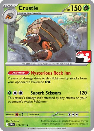 Crustle - 012/182  - Rare - Normal