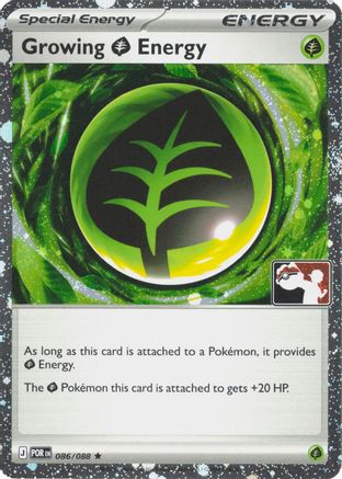 Growing Grass Energy - 086/088 (Cosmos Holo)  - Rare - Holofoil