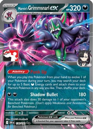 Marnie's Grimmsnarl ex - 136/182  - Double Rare - Holofoil