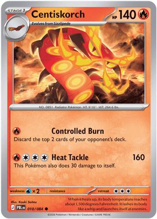 Centiskorch - 010 - Common - Reverse Holofoil