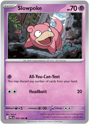 Slowpoke - 029 - Common - Reverse Holofoil