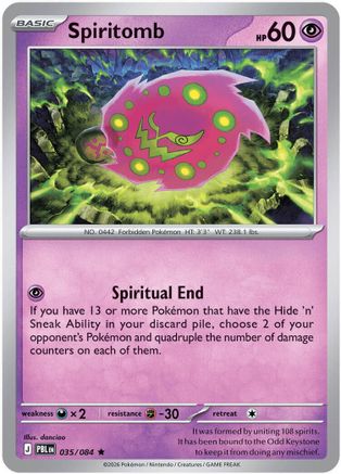 Spiritomb - 035 - Rare - Reverse Holofoil