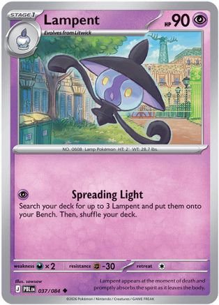 Lampent - 037 - Uncommon - Reverse Holofoil