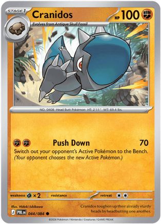 Cranidos - 044 - Common - Reverse Holofoil