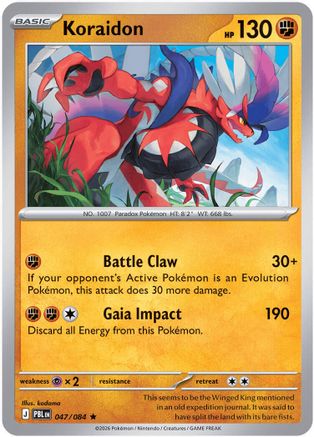 Koraidon - 047 - Rare - Reverse Holofoil
