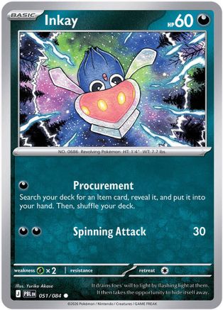 Inkay - 051 - Common - Reverse Holofoil