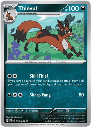 Thievul - 054/084  - Uncommon - Reverse Holofoil